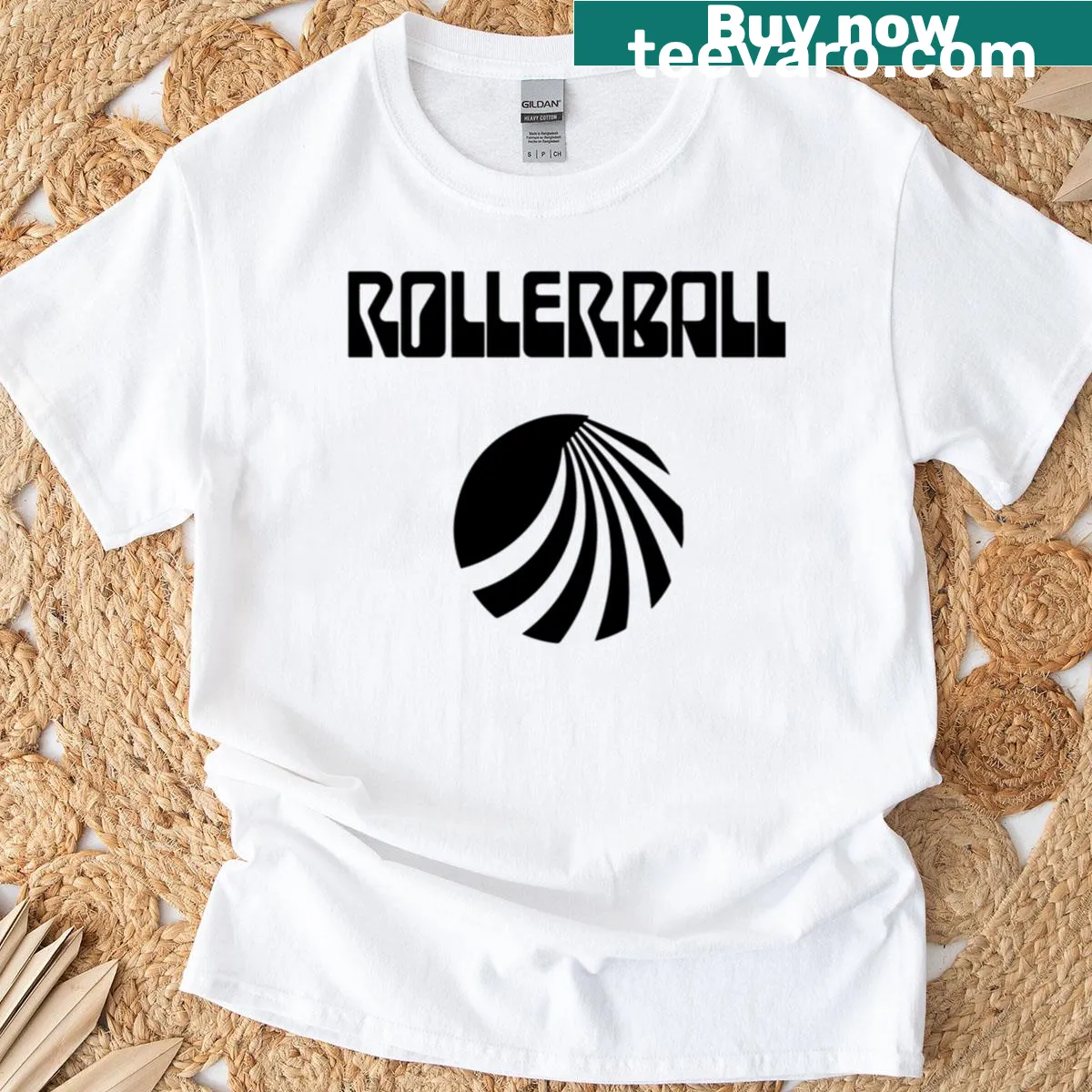 Houston rollerball fan t-shirt showcasing team pride — on a men's t-shirt