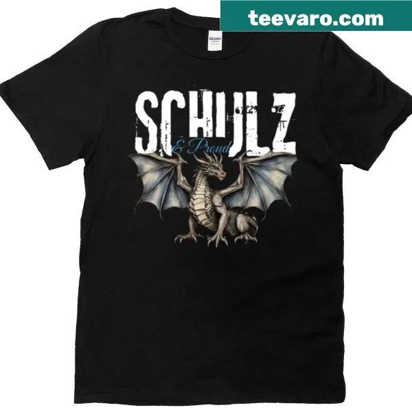 Vintage family name t-shirt featuring the name Schulz in classic design