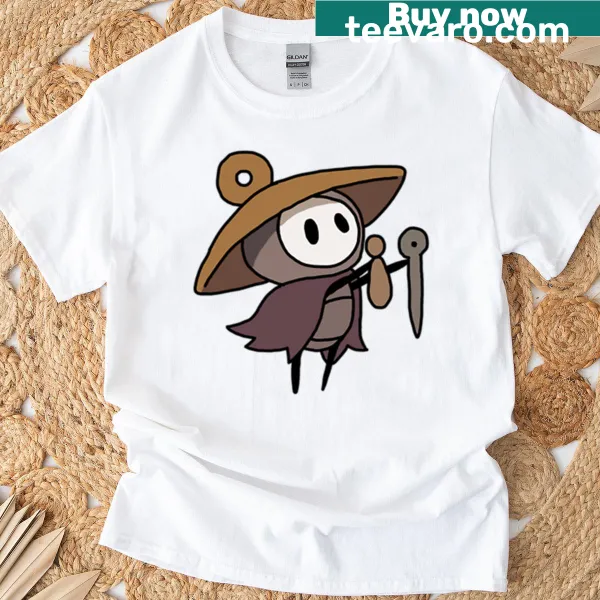 Illustrated Sherma from Hollow Knight Silksong on a T-shirt