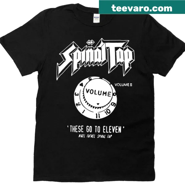 T-shirt featuring playful graphic for Spinal Tap fans