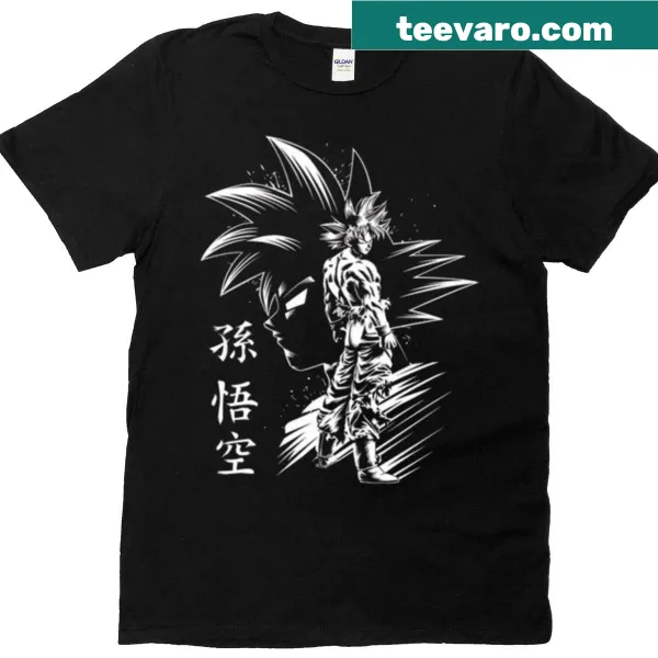 Super Saiyan graphic T-shirt for anime fans