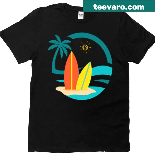 T-shirt with the phrase 'Surf Rest Repeat'