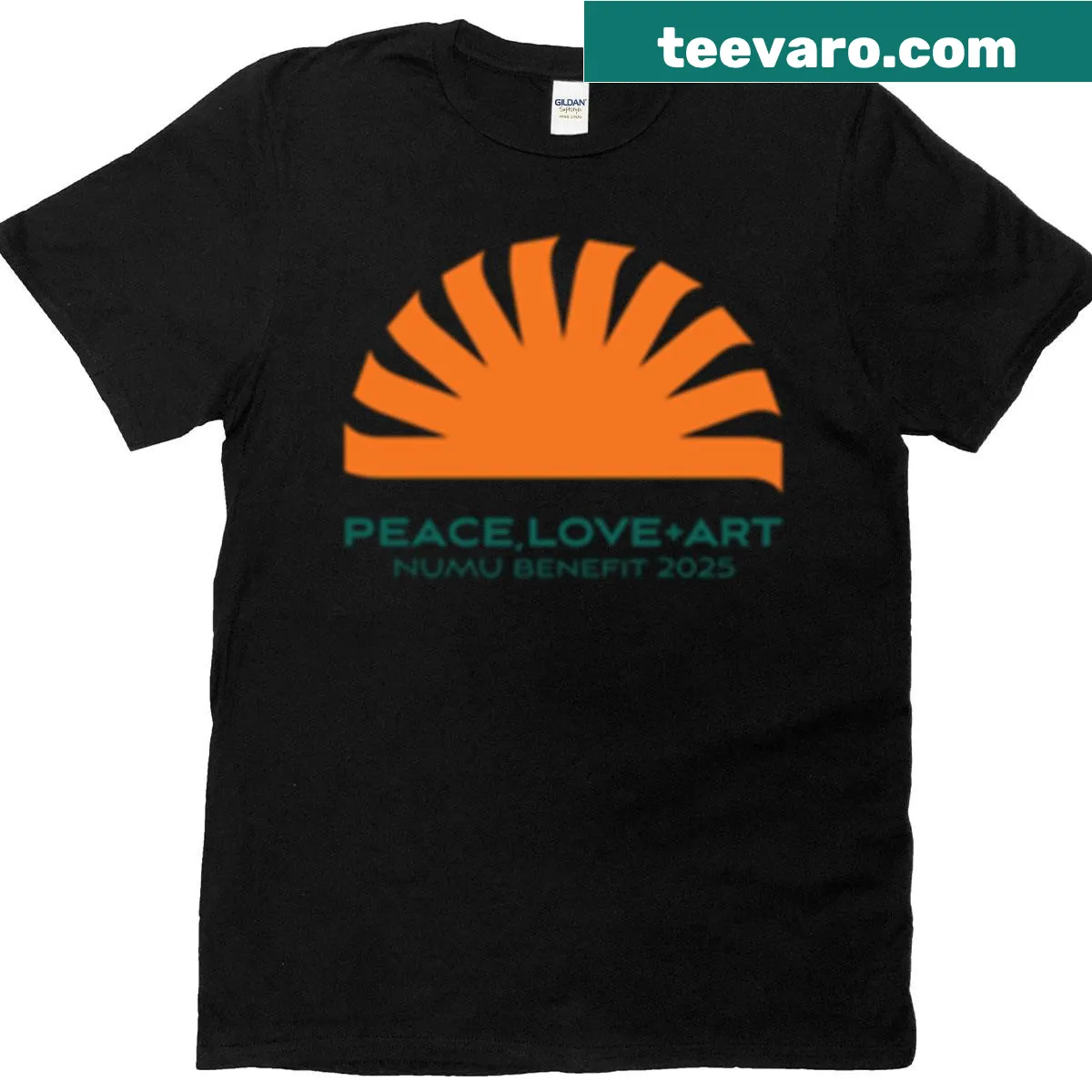 New Museum Los Gatos logo t-shirt for 60th anniversary — on a men's t-shirt