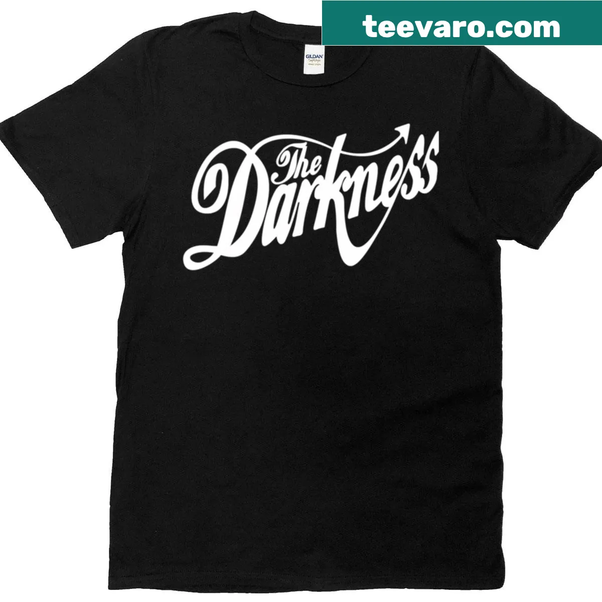 The Darkness Band T-shirt with bold graphic design representing the band — on a men's t-shirt