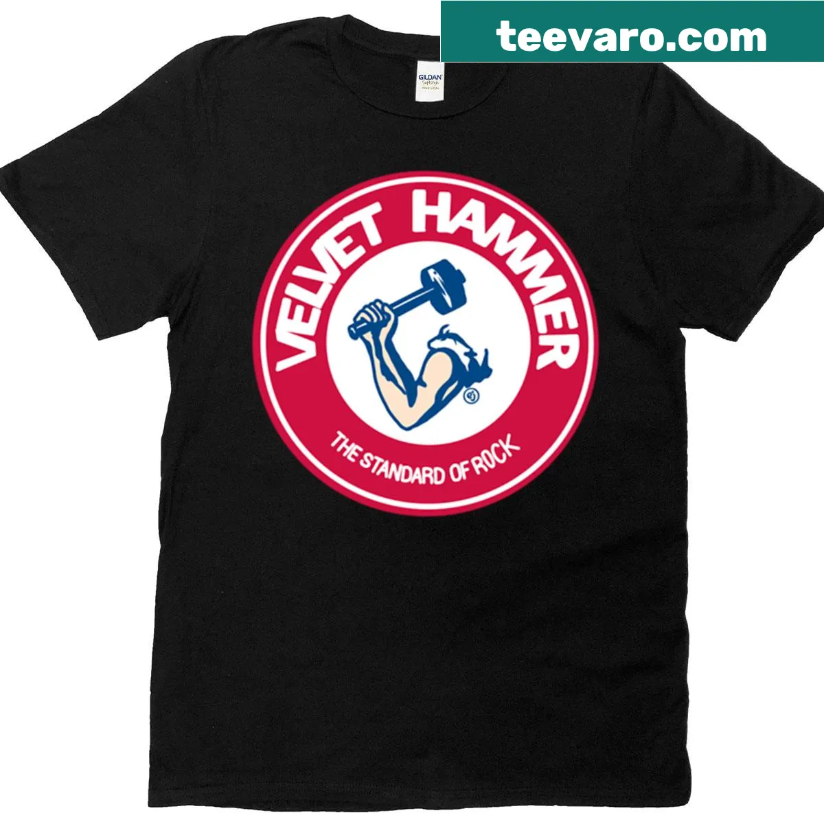 Funny kids T-shirt featuring Jeff The Velvet Hammer — on a men's t-shirt