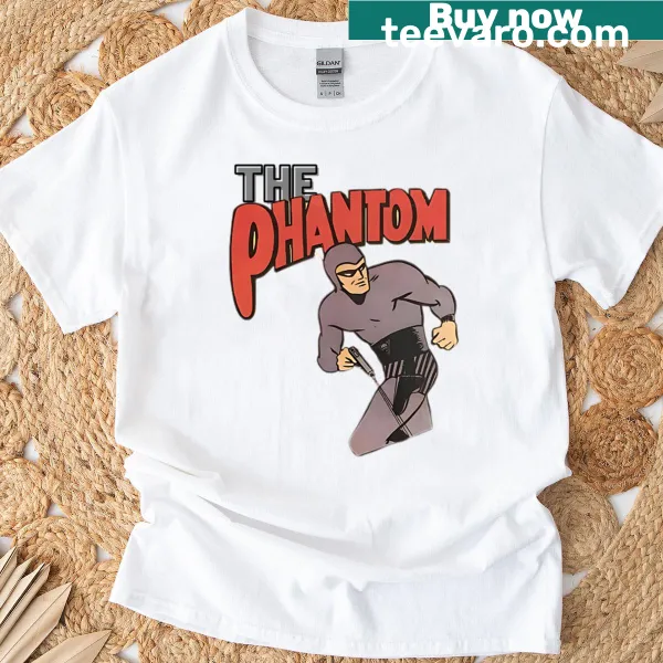 Illustration of a ghostly figure on a T-shirt.