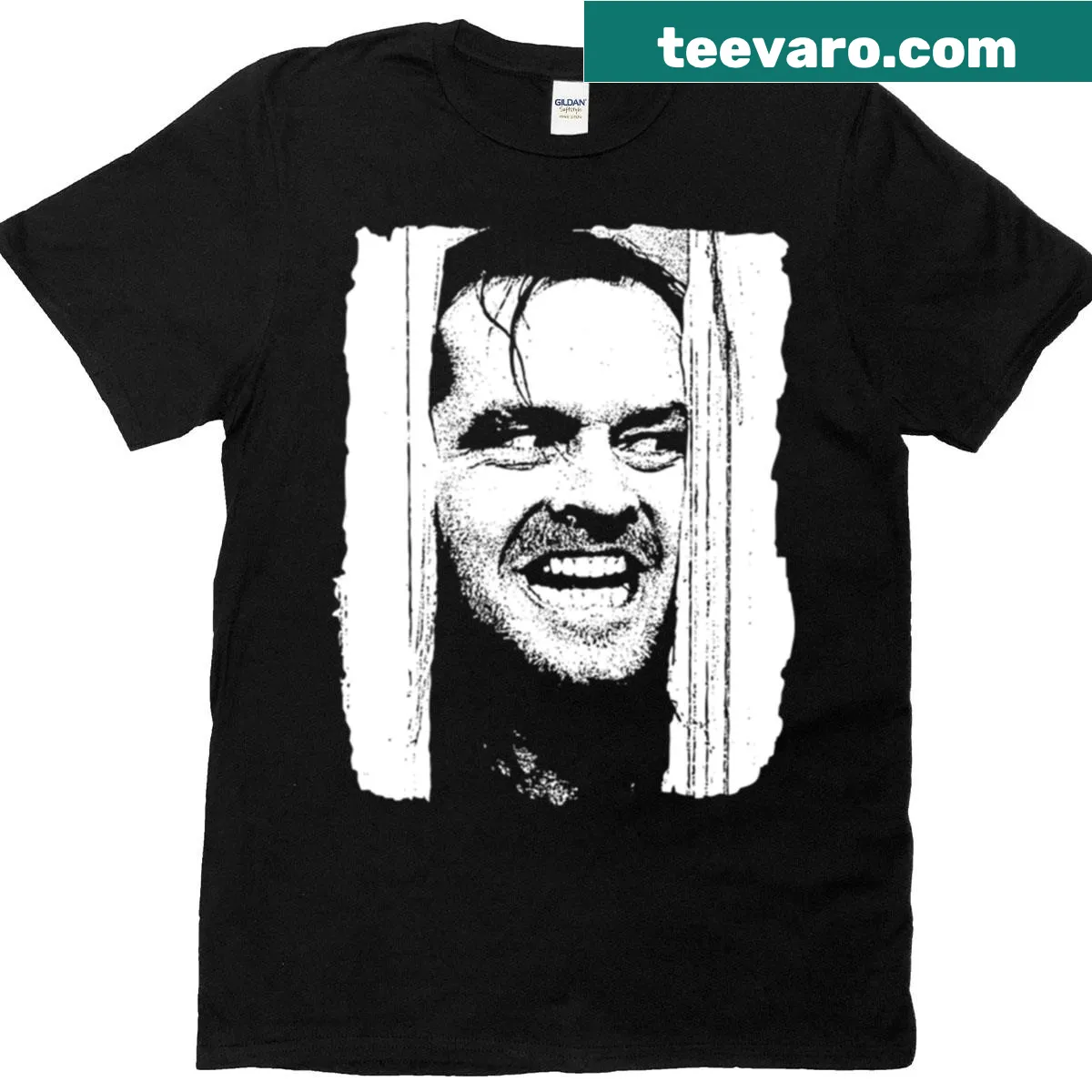 Vintage-style graphic inspired by The Shining movie — on a men's t-shirt