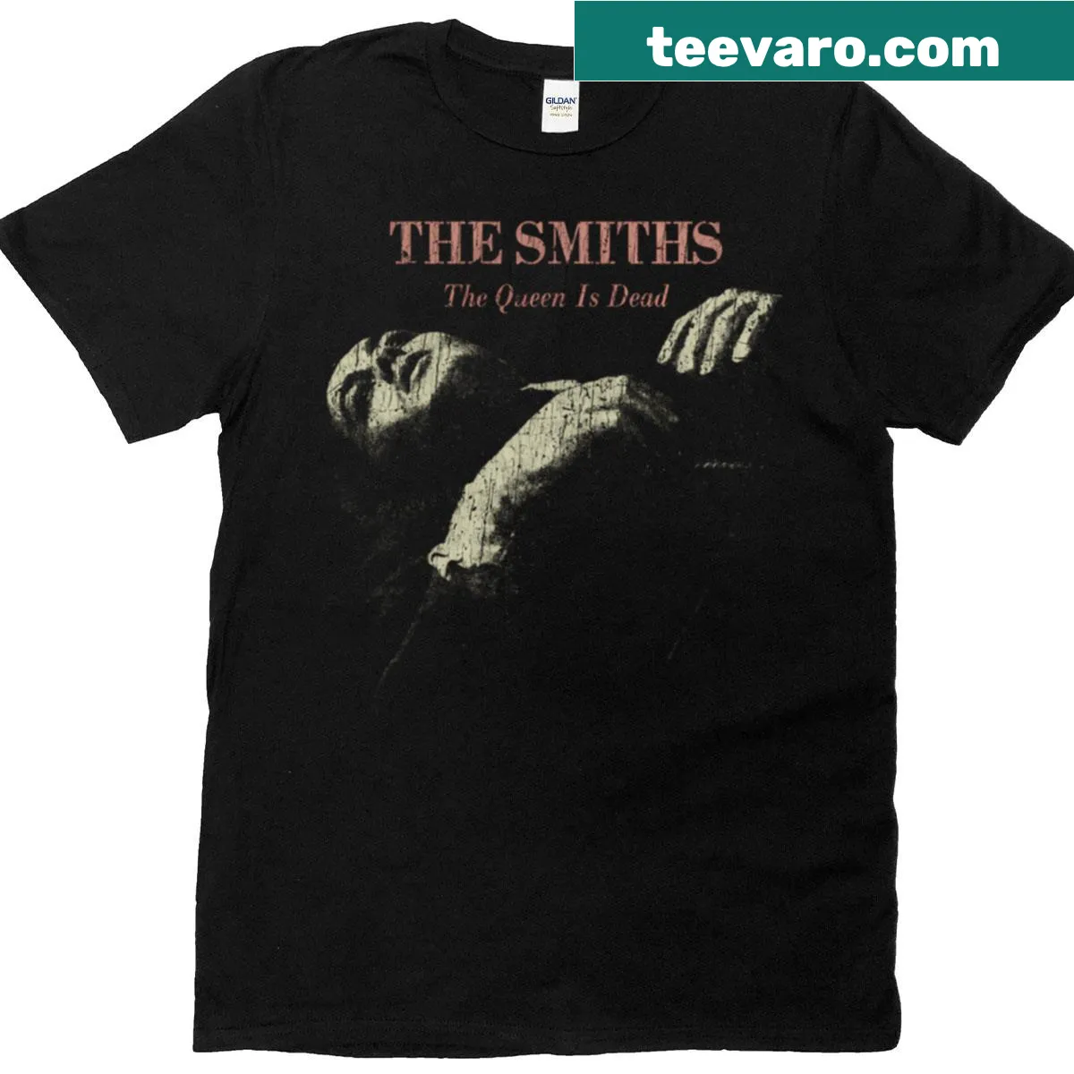 Tribute t-shirt to The Smiths album The Queen Is Dead — on a men's t-shirt
