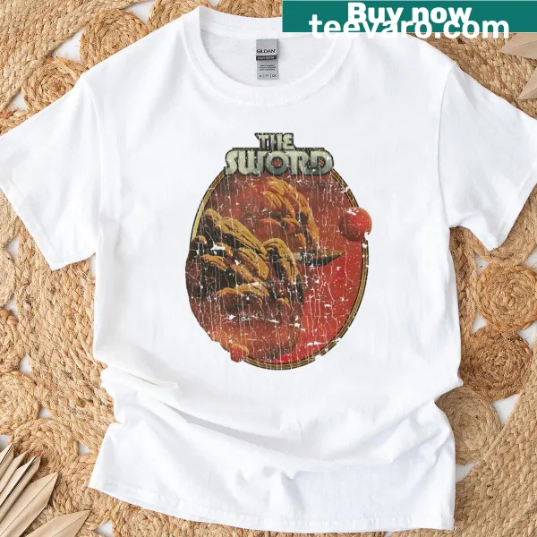 Playful T-shirt featuring fantasy illustrations inspired by 'The Sword Warp Riders'