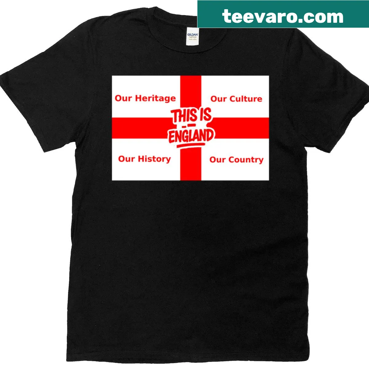 Vintage-style St. George’s Cross with graffiti elements — on a men's t-shirt