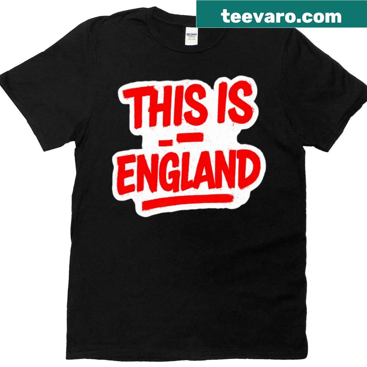 Edgy stencil-style graphic on a T-shirt reflecting urban streetwear — on a men's t-shirt