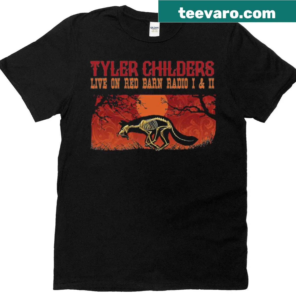 T-shirt featuring Tyler Childers and Lawrence County text — on a men's t-shirt