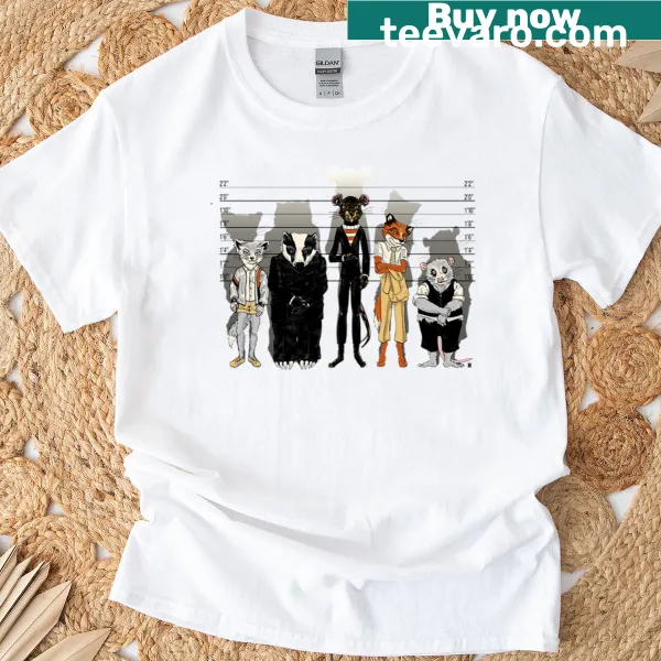 Humorous Unusual Suspects t-shirt with clever typography