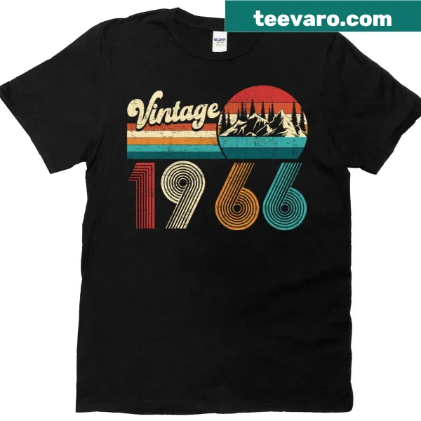 Vintage 1966 graphic for 60th birthday T-shirt