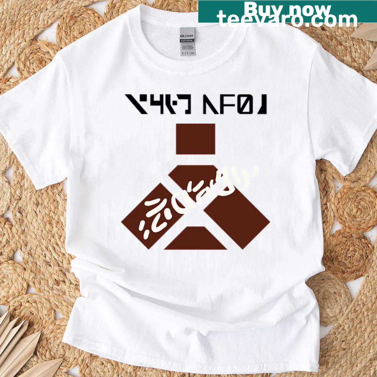 Wampa warning sign graphic featuring a humorous illustration — on a men's t-shirt
