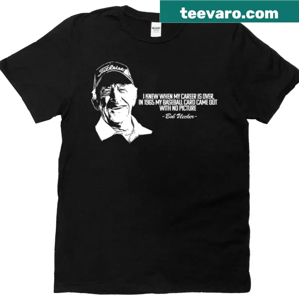 Typographic design featuring a humorous Bob Uecker quote