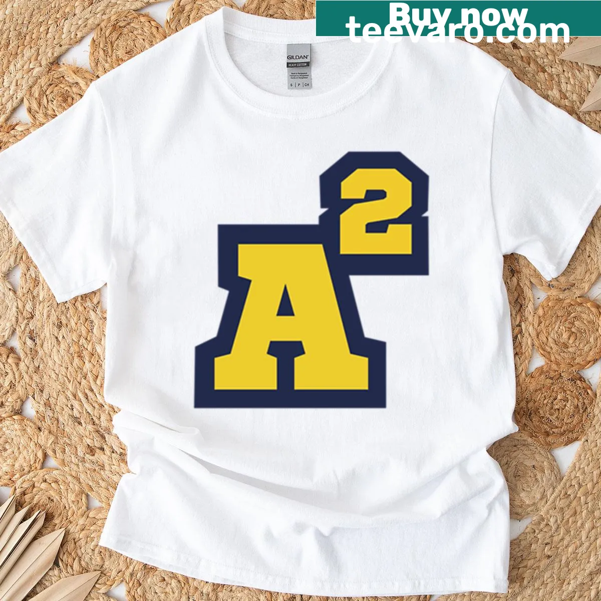 Graphic design representing Ann Arbor on T-shirt — on a men's t-shirt