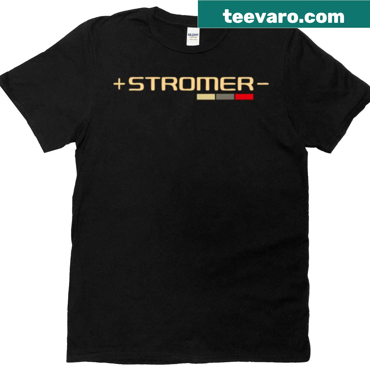 Illustration of an electric car on a stylish shirt — on a men's t-shirt