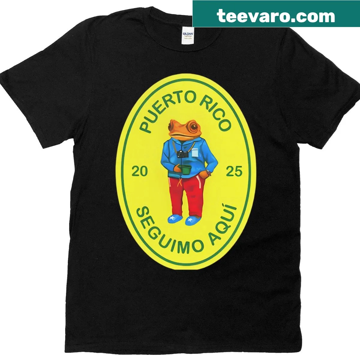 T-shirt celebrating Bad Bunny with a playful lyric graphic. — on a men's t-shirt