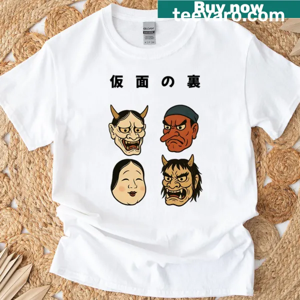 Thought-provoking Behind The Mask t-shirt with meaningful text