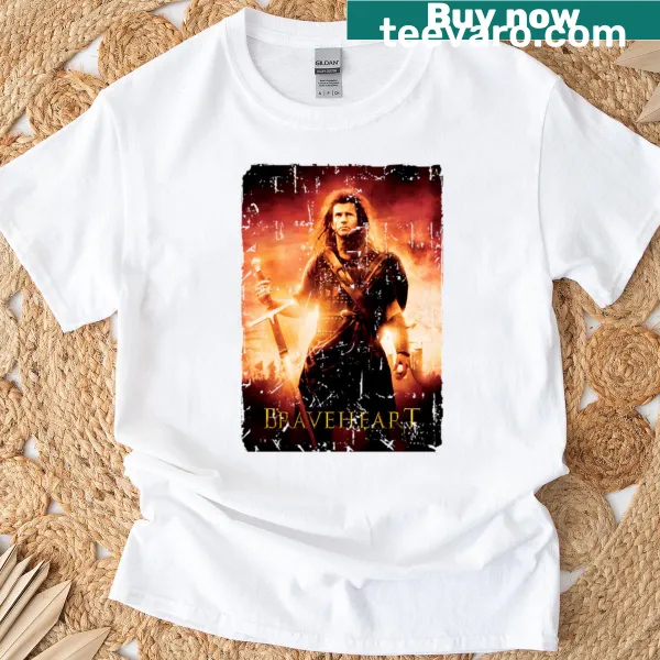 Vintage Braveheart T-shirt featuring iconic movie poster design