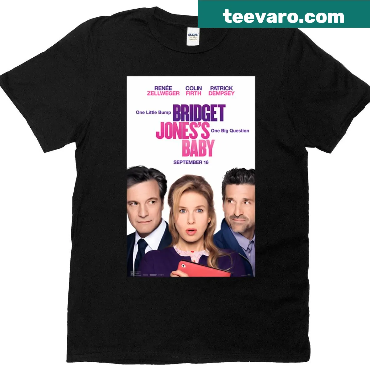 Typography graphic T-shirt inspired by Bridget Jones's Baby — on a men's t-shirt