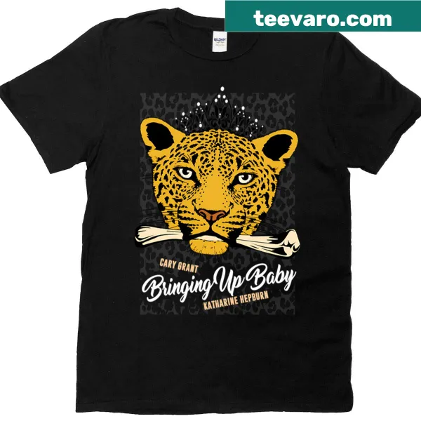 Alternative movie poster design t-shirt for Bringing Up Baby