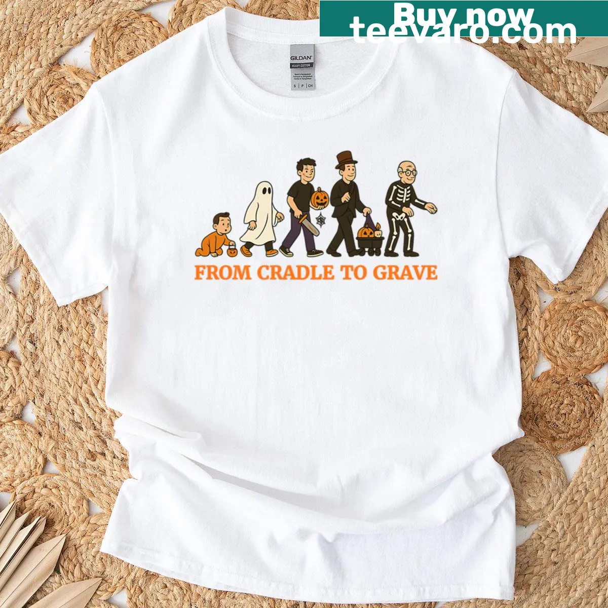 Nostalgic Halloween T-shirt for lifelong fans — on a men's t-shirt