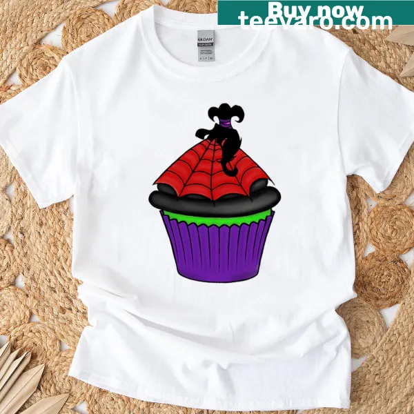 Cute cupcake character named Lydia graphic on t-shirt