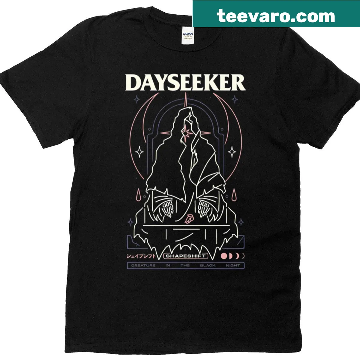Bold typography Dayseeker merch T-shirt — on a men's t-shirt