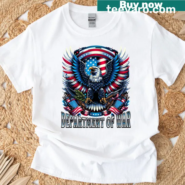T-shirt with American flag and eagle graphic