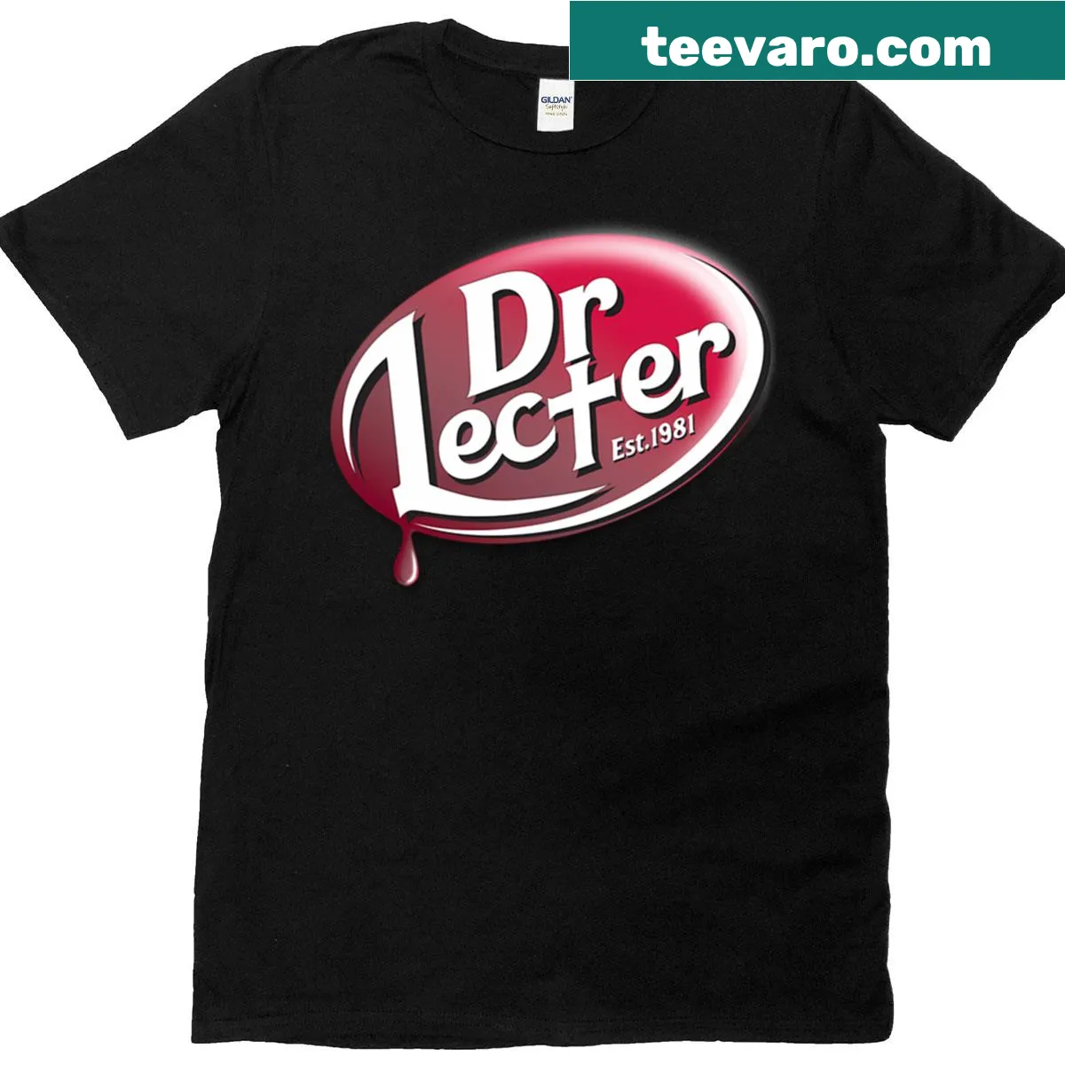 Minimalist T-shirt featuring Dr Lecter design — on a men's t-shirt