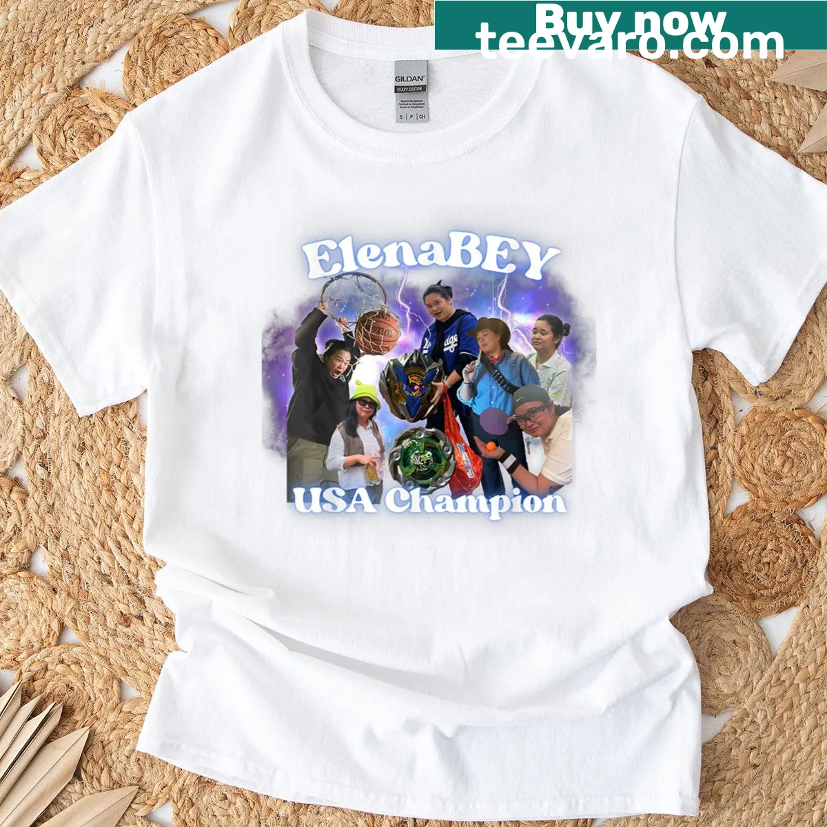 Elenabey fan t-shirt with a playful graphic design. — on a men's t-shirt