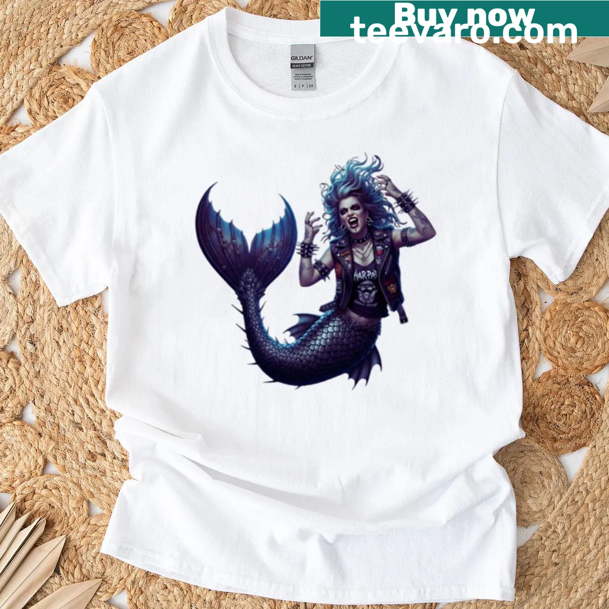 Graphic t-shirt with a nightmare-themed illustration — on a men's t-shirt