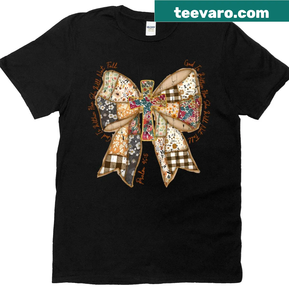 Inspirational text graphic on t-shirt about inner strength — on a men's t-shirt