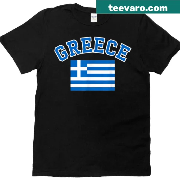 Souvenir t-shirt featuring the Greece flag