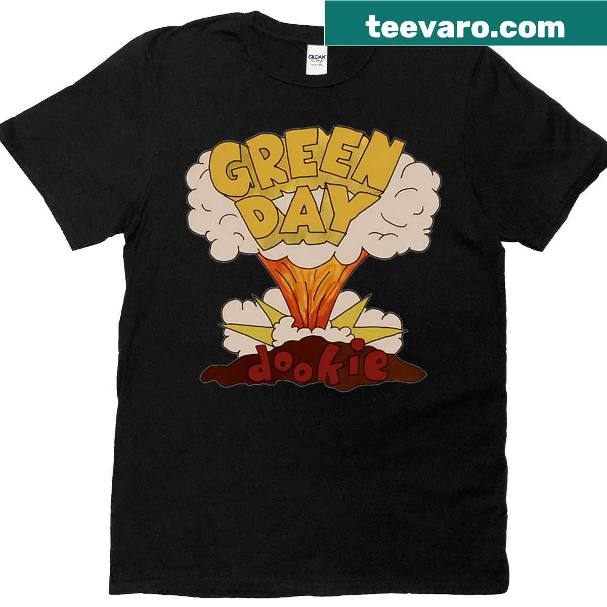Vintage-style Green Day t-shirt featuring iconic band graphics — on a men's t-shirt
