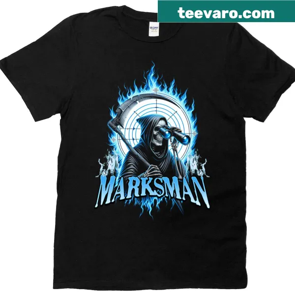 Gothic t-shirt with illustration of a Grim Reaper skeleton
