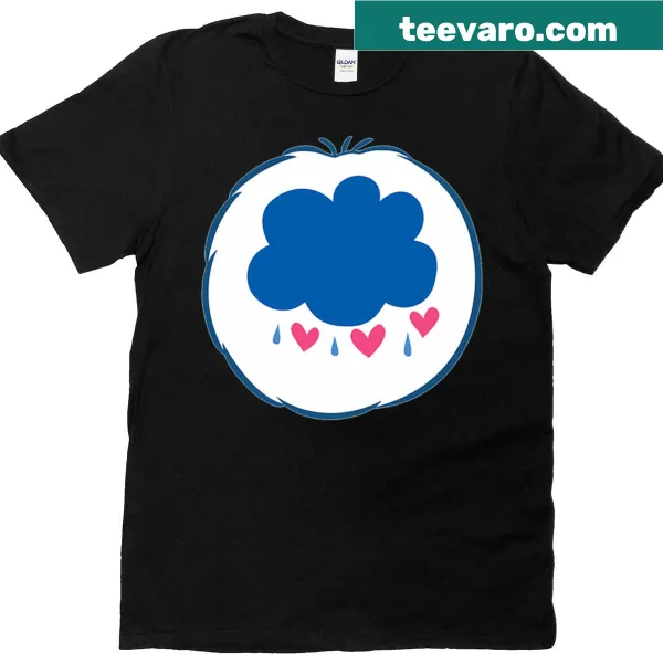 Grumpy bear illustration in costume on a Halloween T-shirt