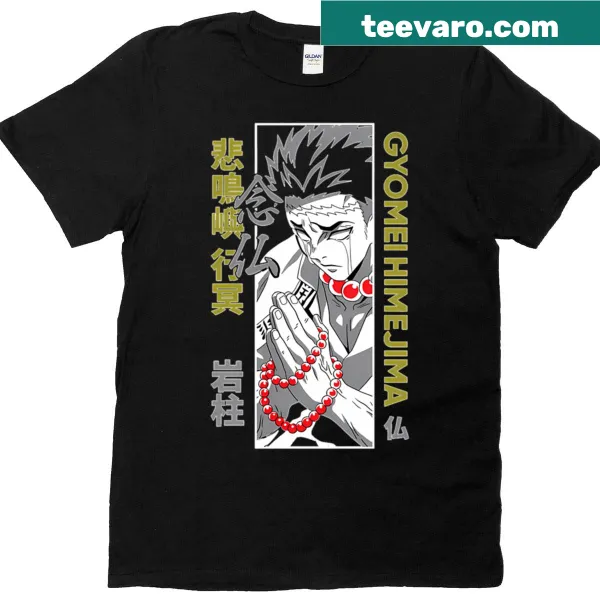 Illustrated Gyomei Himejima character t-shirt design