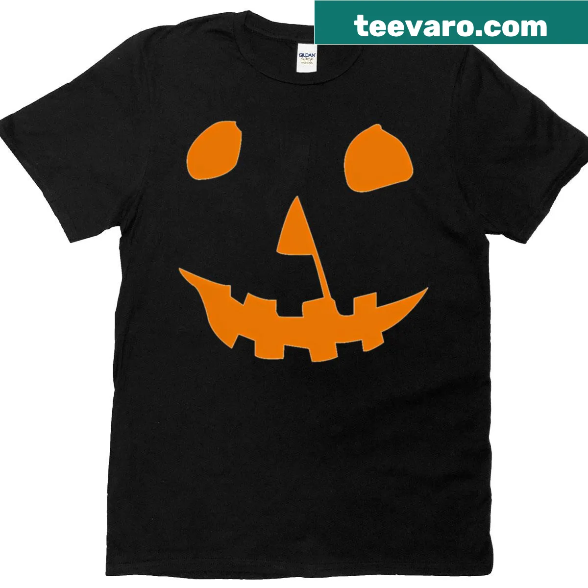 Classic Jack O' Lantern graphic T-shirt for Halloween — on a men's t-shirt