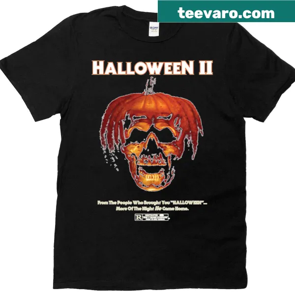 Vintage-style t-shirt featuring Halloween II film graphic