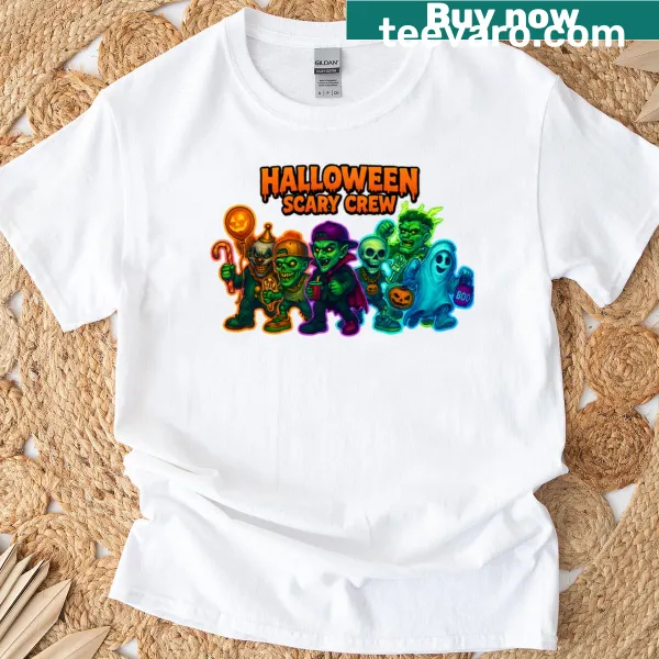 Oversized Halloween t-shirt with a spooky design