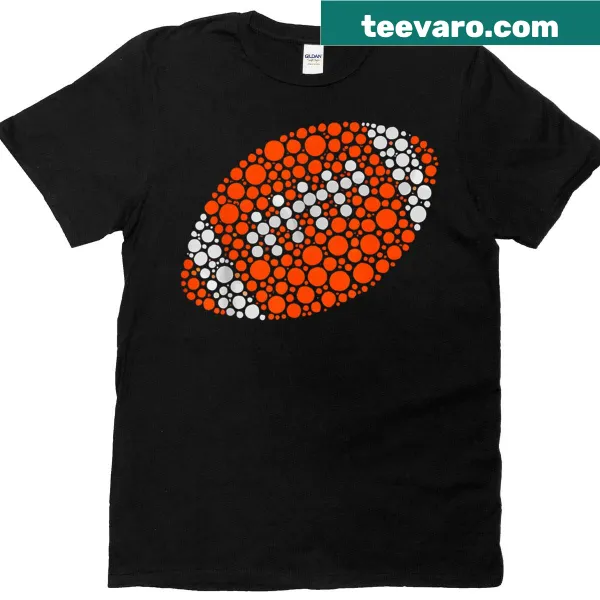 Polka dot T-shirt for football lovers, suitable for kids and adults