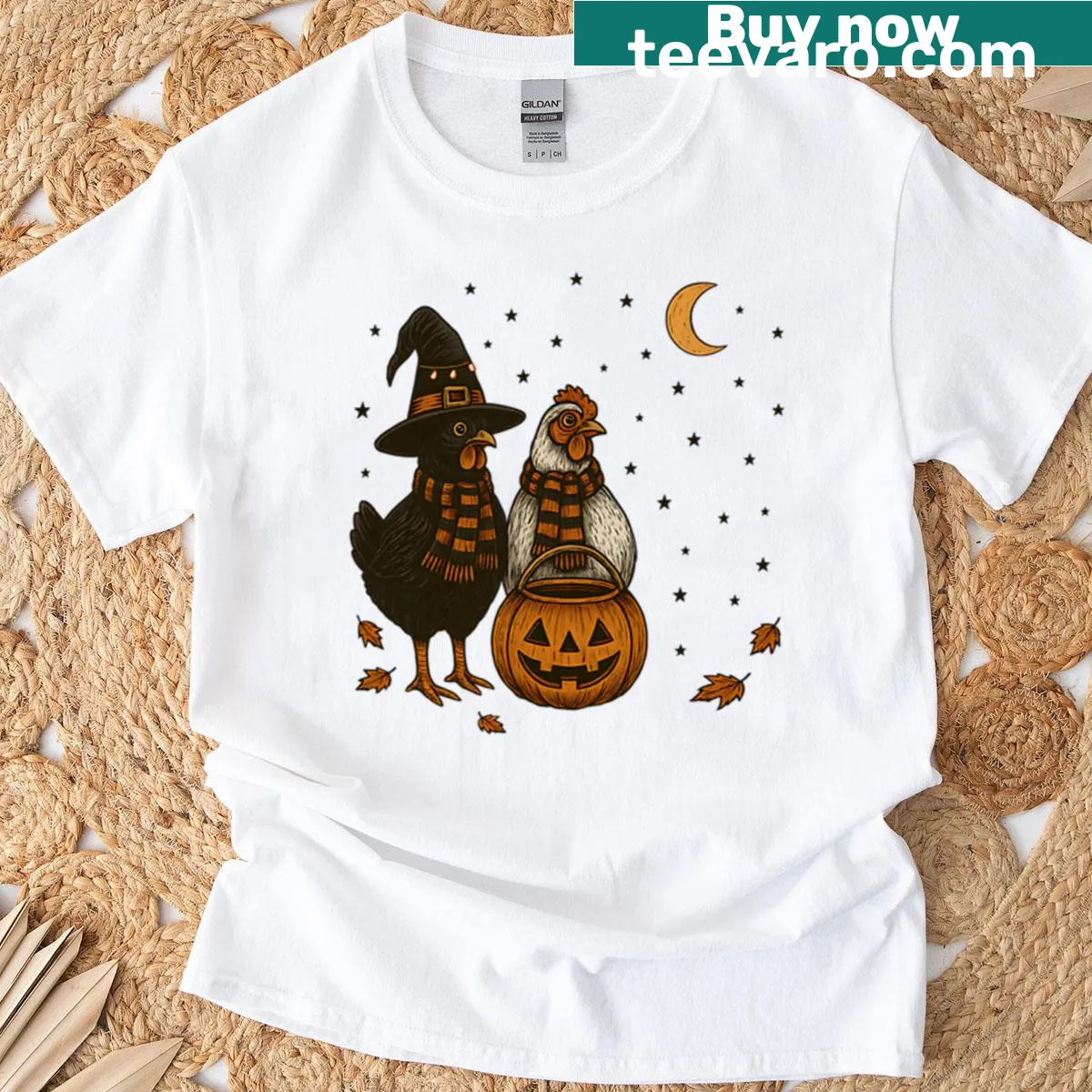 Cheerful Happy Halloween shirt with playful graphics and festive message — on a men's t-shirt