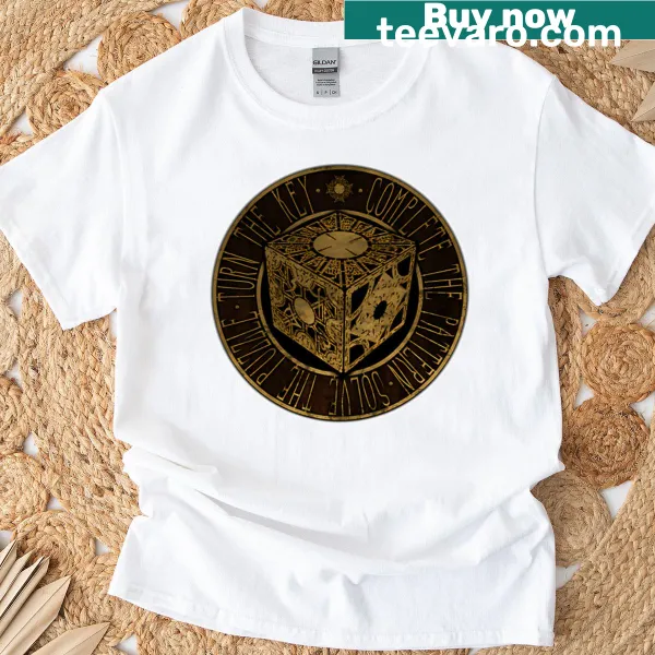 Hellraiser Lament Configuration graphic on a T-shirt.