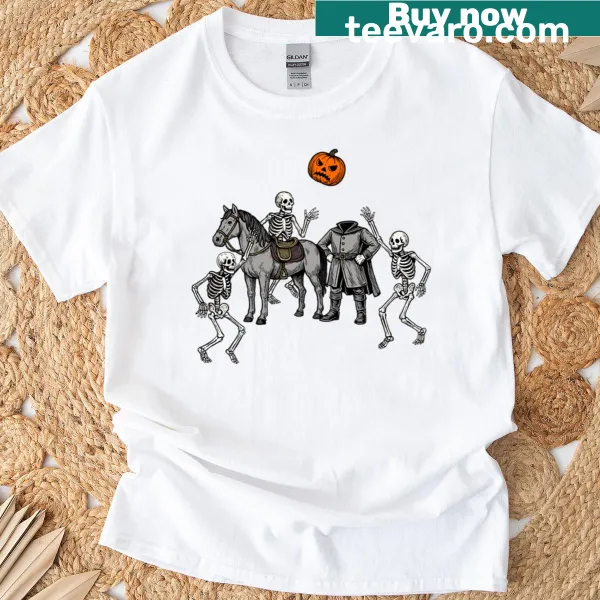 Graphic of a horseman in action on a T-shirt