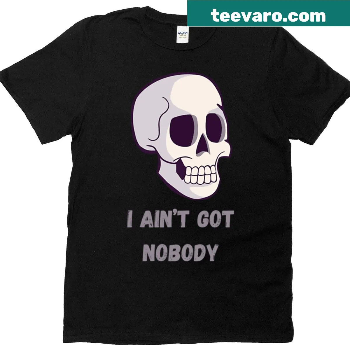 T-shirt with the humorous phrase 'I Ain't Got Nobody' — on a men's t-shirt