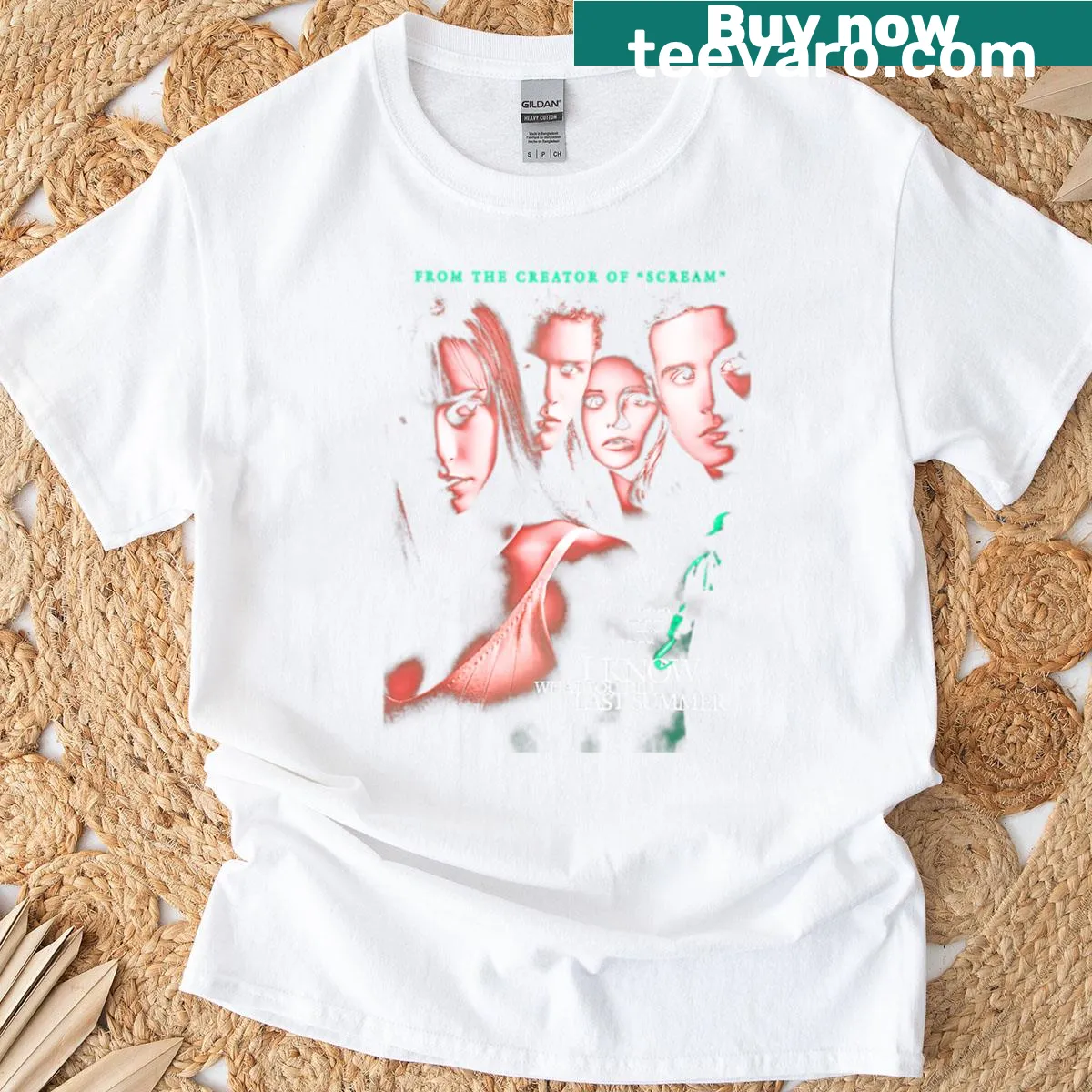 Bold typography shirt with the phrase I Know What You Did Last Summer — on a men's t-shirt