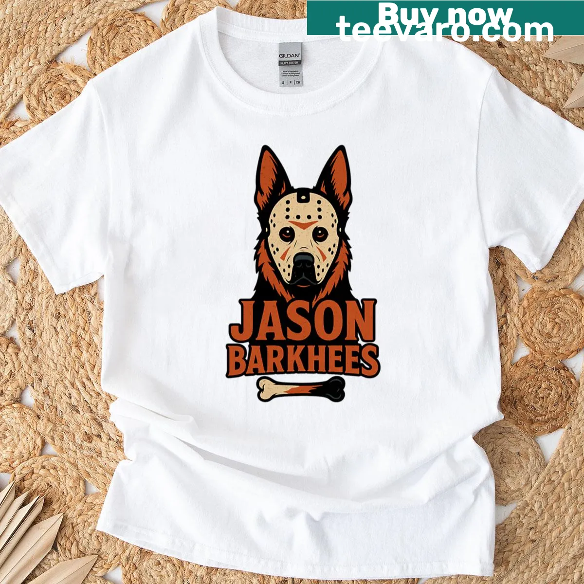 Illustration of a German Shepherd dog on a T-shirt — on a men's t-shirt